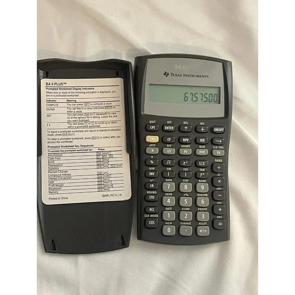 Texas Instruments TI II 2 Plus Advanced Business Analyst Calculator - Picture 5 of 7